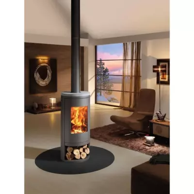 Poele a bois PANADERO Sydney Ecodesign - 7,4 kW - Bûches 50 cm - Compact et Performant