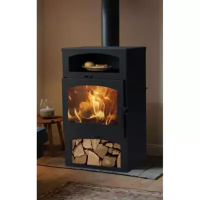 Poêle à bois PANADERO Bacalan Chauffe Plâts Ecodesign - 10,2 kW - Bûches 50 cm