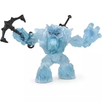 Figurine Monstre de Glace Mythique avec Arme - Durable et Amusant