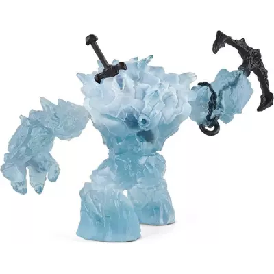 Figurine Monstre de Glace Mythique avec Arme - Durable et Amusant