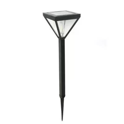 Balise solaire inox verre perlé 25 lumens blanc chaud - GALIX