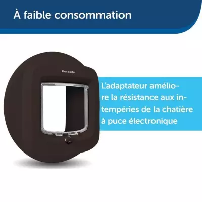 Adaptateur d'installation pour chatière PETSAFE PPA19-16811 - Brun