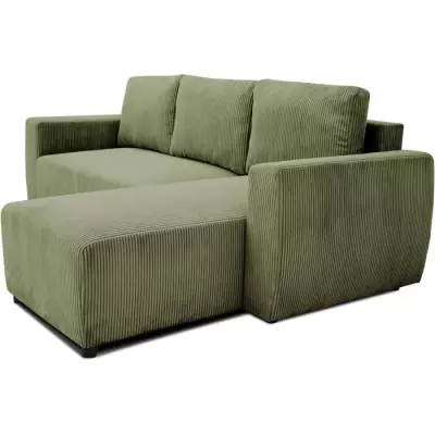 Canapé d'angle convertible réversible PHARELL - Kaki Canapé d'angle convertible réversible PHARELL - Kaki