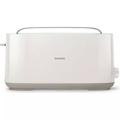 Grille pain Philips HD2590/00 - 1 fente - Blanc, Thermostat réglable Grille pain Philips HD2590/00 - 1 fente - Blanc, Thermostat réglable