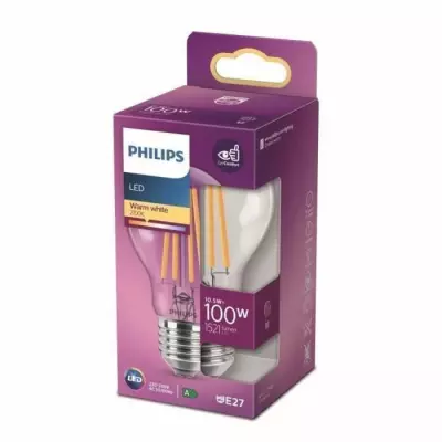 Ampoule LED PHILIPS Non dimmable - E27 - 100W - Blanc Chaud - Compact dimensions