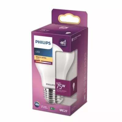 Ampoule LED équivalent 75W E27 Blanc chaud - Compact et lumineux