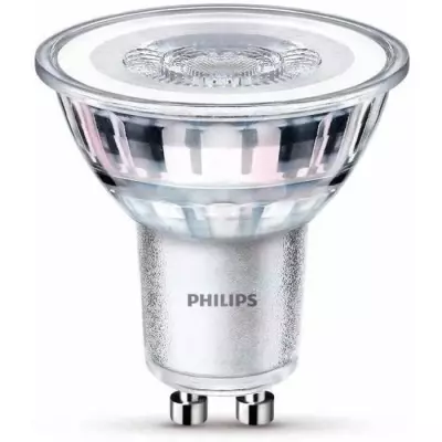 Ampoules LED GU10 Philips - Pack de 3 - 50W - Blanc chaud