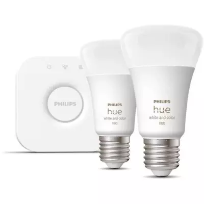 Philips Hue White and Color Ambiance: Kit de démarrage 2 ampoules E27