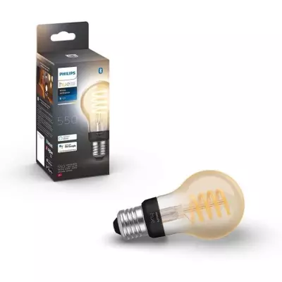 Ampoule Philips Hue White Ambiance LED Filament E27 - Connectée Bluetooth