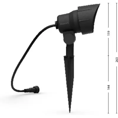 Pack de 3 spots extérieurs PHILIPS GardenLink, 24W - Éclairage Jardin IP44