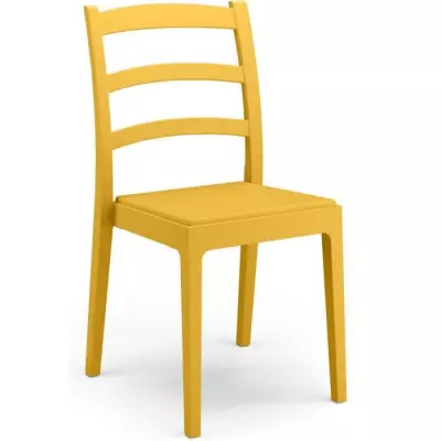 Lot de 4 chaises ARETA - REA - Moutarde - Design moderne et confortable