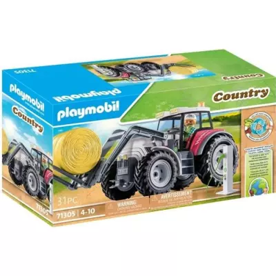 Découvrez le PLAYMOBIL 71305 Grand tracteur électrique, Country La vie a la ferme!