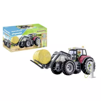 Découvrez le PLAYMOBIL 71305 Grand tracteur électrique, Country La vie a la ferme!