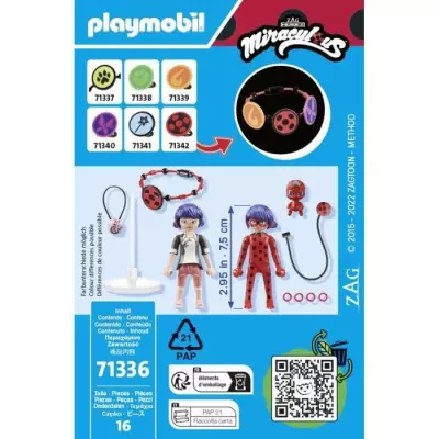 Découvrez PLAYMOBIL 71336 Miraculous : Marinette & Ladybug