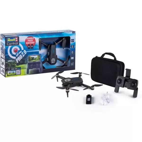 Drone RC - REVELL Control - QUADROCOPTER Go! Video PRO - Retour Wifi sur smartphone - Mode altitude - Stabilisateur - Des 14 ans