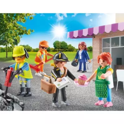 Figurines PLAYMOBIL Métiers - City Life - 5 ans - 58 pièces Figurines PLAYMOBIL Métiers - City Life - 5 ans - 58 pièces