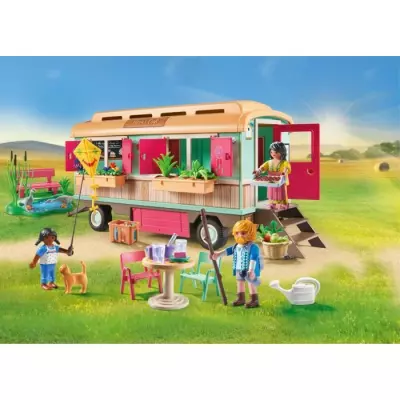 Découvrez la Roulotte Café Boutique PLAYMOBIL 71441 - Univers Miniature Découvrez la Roulotte Café Boutique PLAYMOBIL 71441 - Univers Miniature