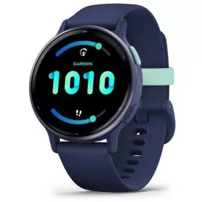Montre GPS connectée - GARMIN - Vivoactive 5 - WiFi - 30,4 mm (1,2) - Bleu métalisé avec bracelet Bleu