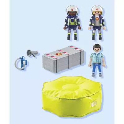 Sauvetage héroïque avec les pompiers PLAYMOBIL 71465 - Univers miniature