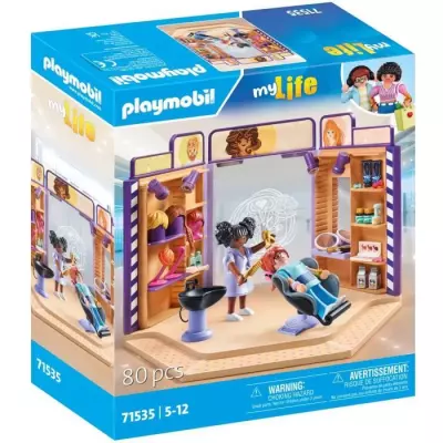 Salon de coiffure miniature Playmobil - Dimensions compactes Salon de coiffure miniature Playmobil - Dimensions compactes