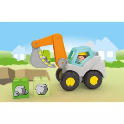 Excavatrice PLAYMOBIL Junior 71684 pour bébé, dès 12 mois Excavatrice PLAYMOBIL Junior 71684 pour bébé, dès 12 mois