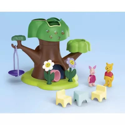 Amusez-vous avec Winnie l'ourson et Porcinet dans leur cabane!
