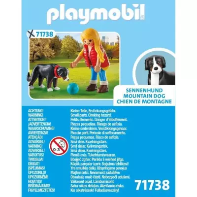 Figurine PLAYMOBIL 71738: Fille et chien de montagne Figurine PLAYMOBIL 71738: Fille et chien de montagne