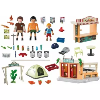 Découvrez le PLAYMOBIL 71424 Univers du Camping avec Douche Fonctionnelle