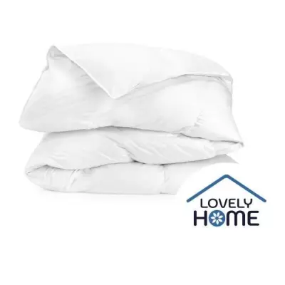 Couette anti-acariens 350gr/m² LOVELY HOME - 240x260 cm - Blanc