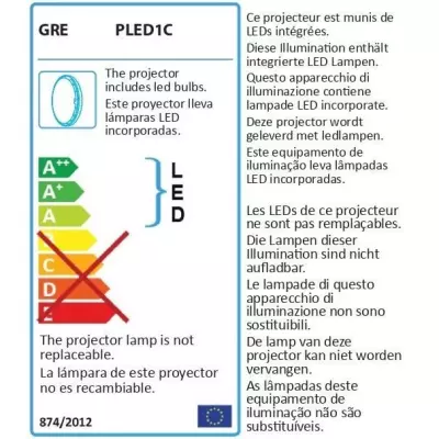 Projecteur LED Couleur pour piscines hors-sol en acier/métal