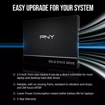 PNY - CS900 SATA - SSD 2,5 - 250Go - Performances fiables
