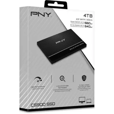 PNY - Disque SSD Interne CS900 4To 2,5 - Performances optimales