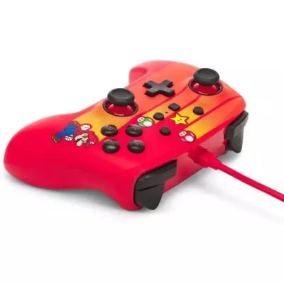 Manette Filaire POWER A Nintendo Switch - Speedster Mario - Compact et Performante