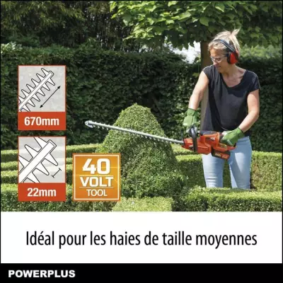 Taille-Haie Batterie Dual Power - Performant et Facile à Utiliser