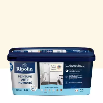 Peinture Antihumidité RIPOLIN 2,5L - Plus responsable, Made in France