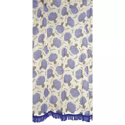 Rideau marseillais imprimé Lavande 200g/m2 (225 x 140 cm)
