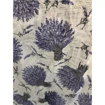 Rideau marseillais imprimé Lavande 200g/m2 (225 x 140 cm)