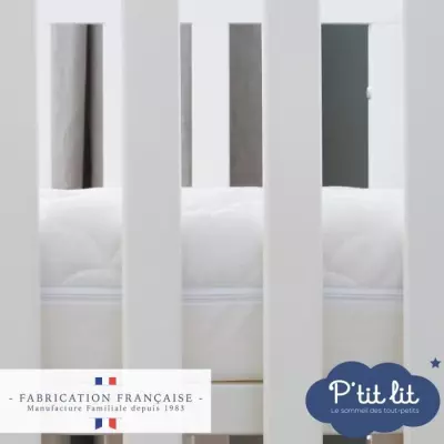 Matelas Bébé Climatisé 60x120x10 cm - Réversible et Déhoussable