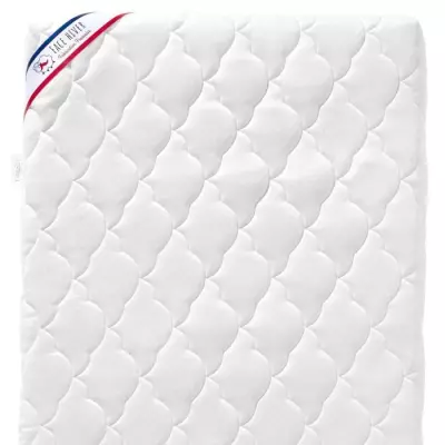 Matelas Bébé Parfait 60x120x10 cm - 2 Faces Saisons - Anti Acarien
