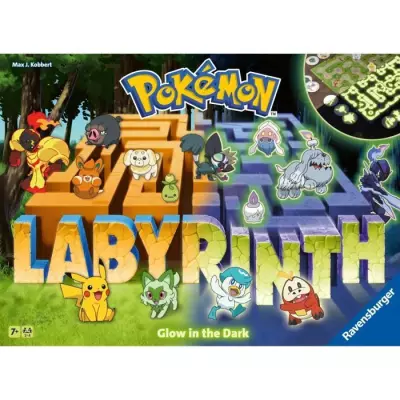 Labyrinthe Pokémon Glow in the Dark - Jeu Classique pour Enfant et Famille