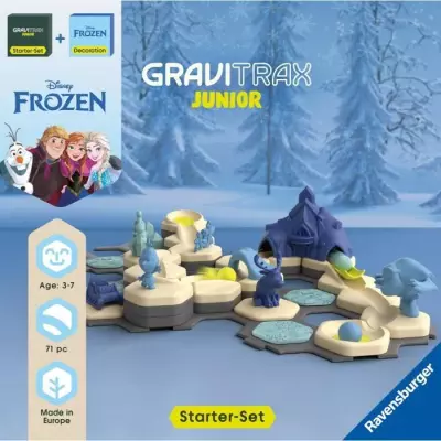 Gravitrax Junior Starter Set La Reine des Neiges, Circuit de billes 71 pièces