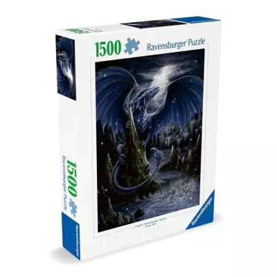 Puzzle 1500 pièces Le dragon bleu - Qualité supérieure 80x60cm