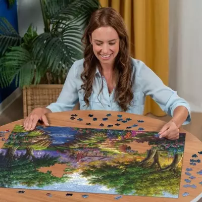 Puzzle Ravensburger 1500p Cottage au bord de la rivière - Qualité supérieure - 80x60cm