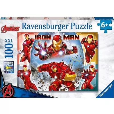 Puzzle 100 pièces XXL Iron Man - Marvel Avengers, Ravensburger
