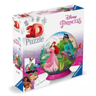 Puzzle 3D Ball Disney Princesses - Ravensburger - 11579 - Pour les fans de princesse Disney !