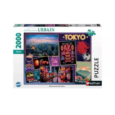 Puzzle 2000 pièces Découverte de Tokyo - Nathan