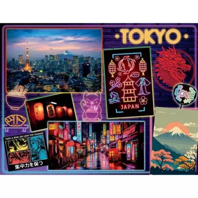Puzzle 2000 pièces Découverte de Tokyo - Nathan