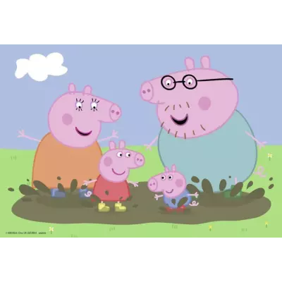 Puzzles Peppa Pig La vie de famille Ravensburger 2x24 pièces PUZZLE