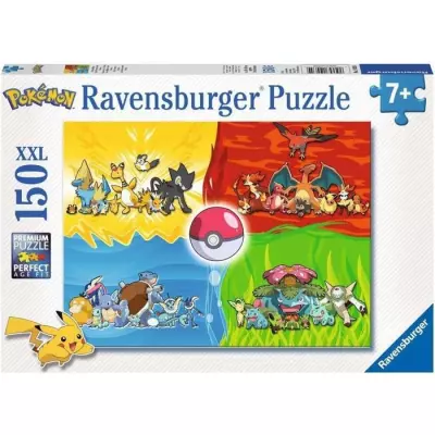 Puzzle Pokémon 150 pièces XXL - Divers types de Pokémon - Ravensburger