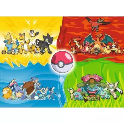 Puzzle Pokémon 150 pièces XXL - Divers types de Pokémon - Ravensburger